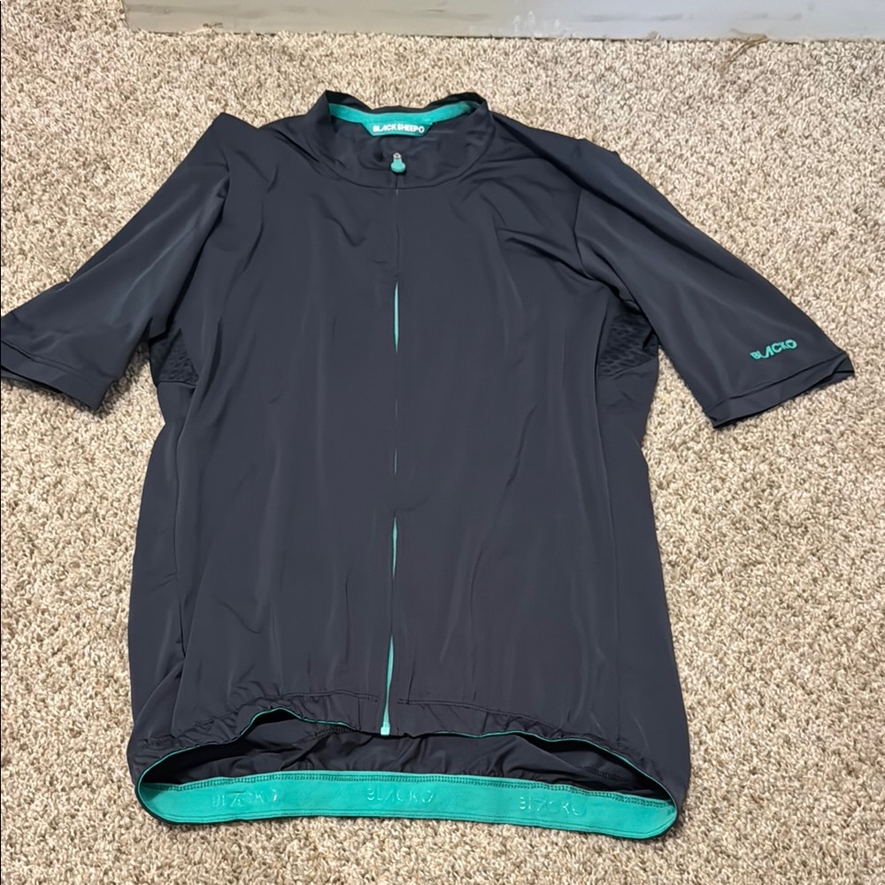 Black and Teal Cycling Jersey